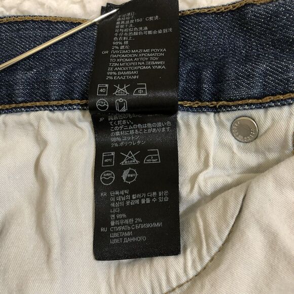 H&M Jeans Size 34/32 Slim Low Waist 100% Cotton Button Fly - Picture 9 of 16